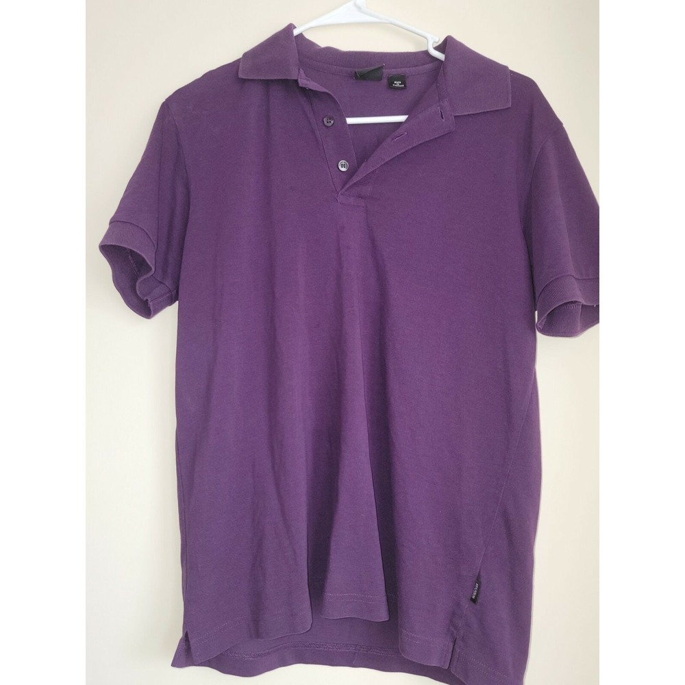 HUGO BOSS Pima Cotton Polo Shirt Purple Men Size S‎ Short Sleeve